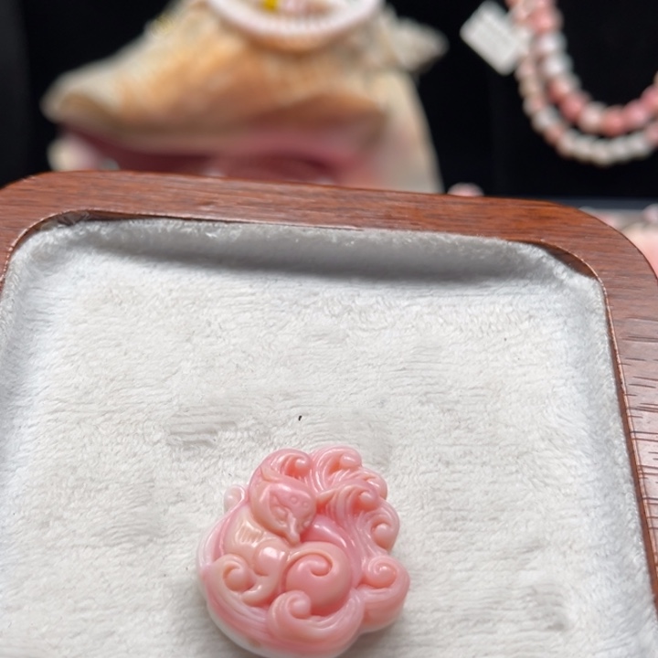 贝壳手串/手链粉贝狐狸吊坠