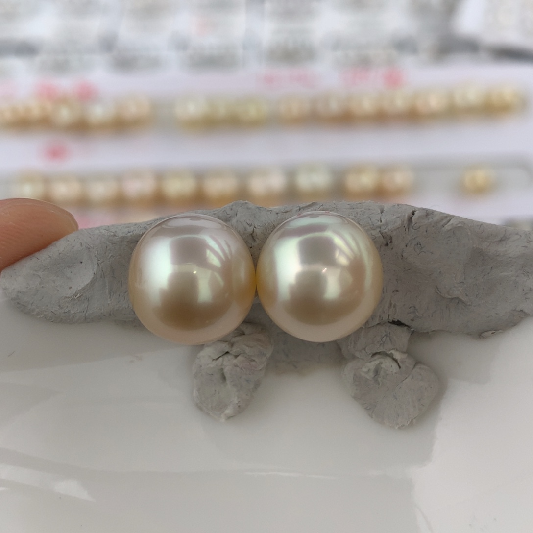 海水珍珠裸珠干枯金