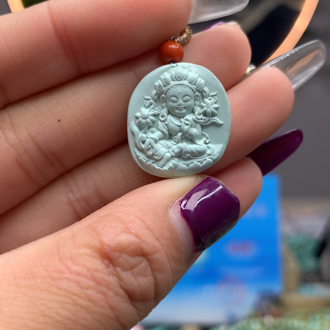 绿松石挂件未镶嵌