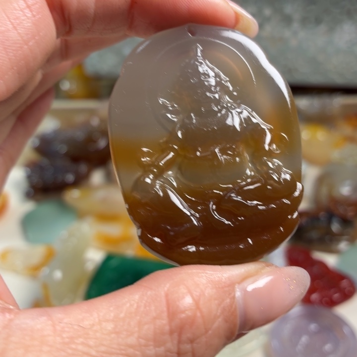 玛瑙/玉髓未镶嵌吊坠(不含链)