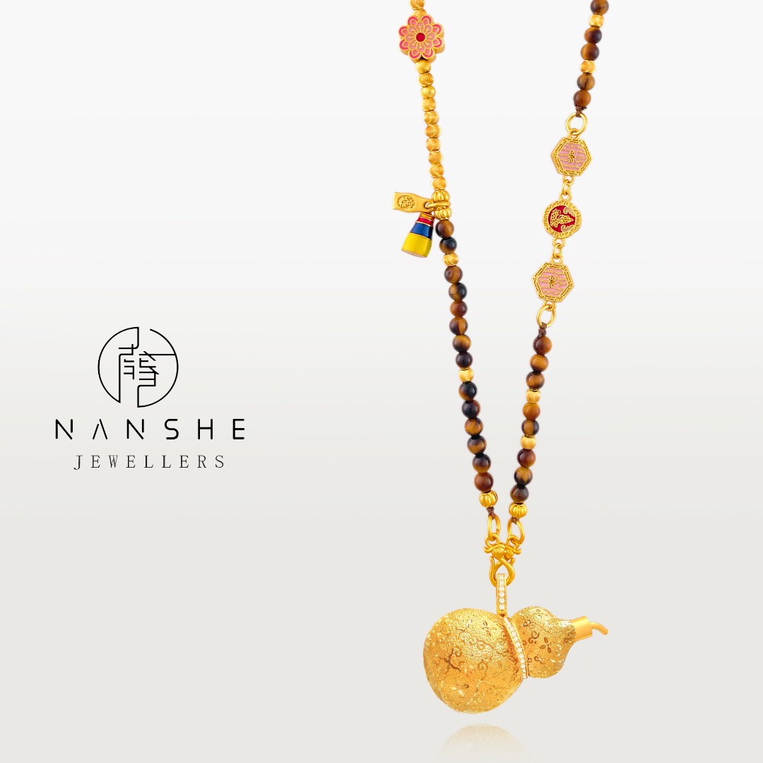 NANSHE/南奢 国风葫芦毛衣链女复古高级感项链L1896