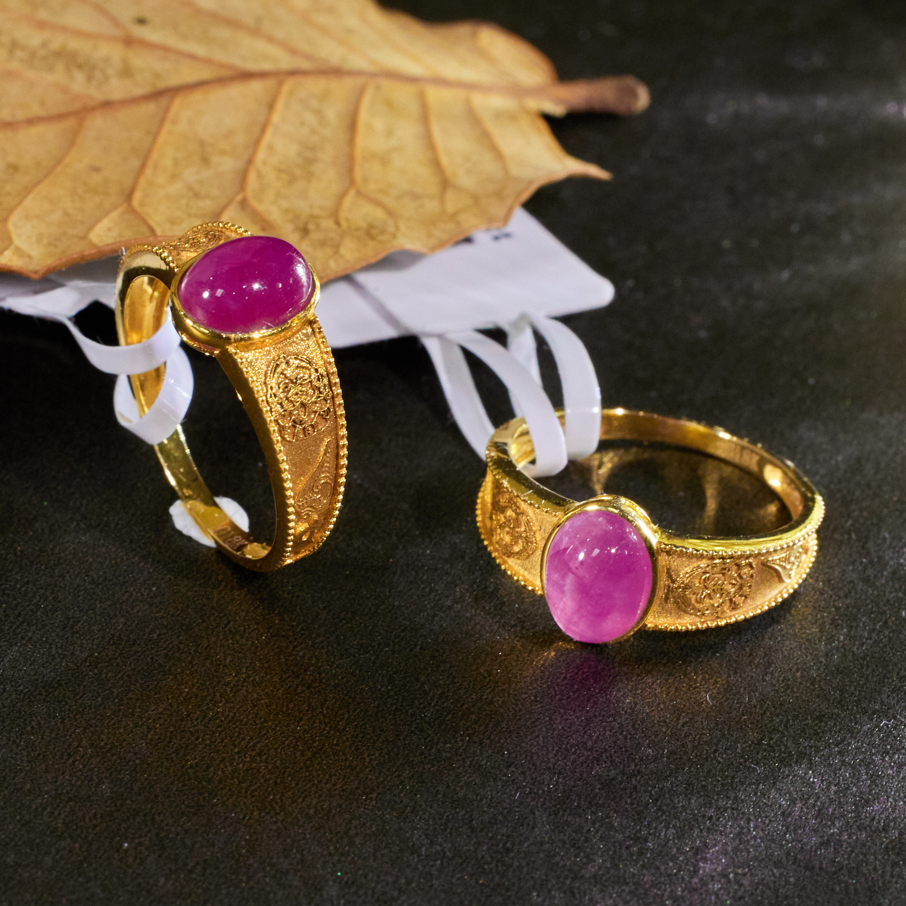 【九华山】红宝石戒指*18K金镶嵌（多样性发其一）U7013