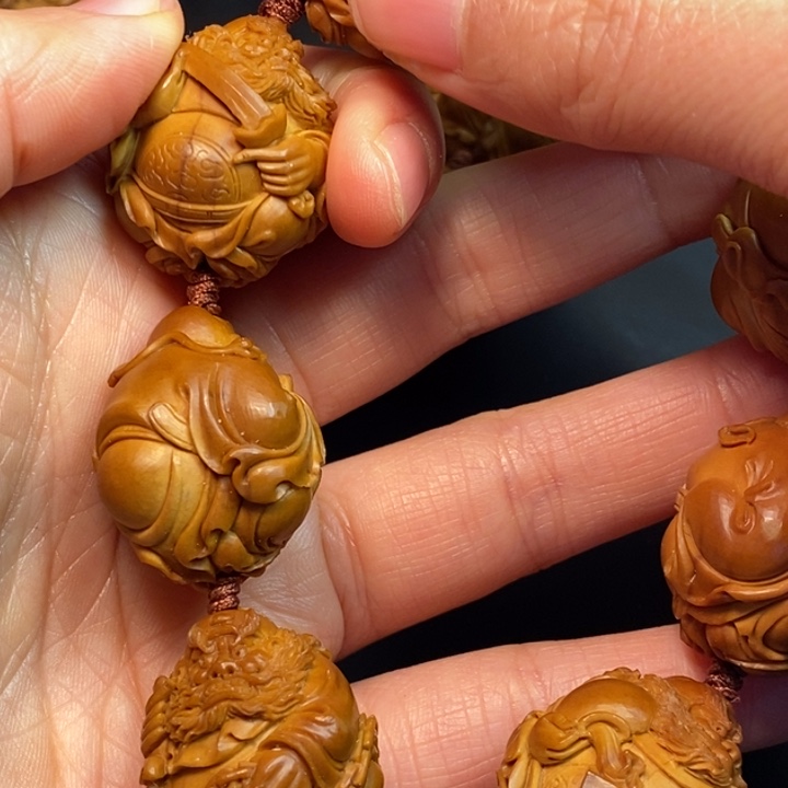 独***楼橄榄核手串/手链钟馗手串