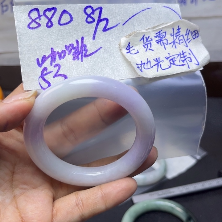 定制翡翠未镶嵌咖****糖天然翡翠