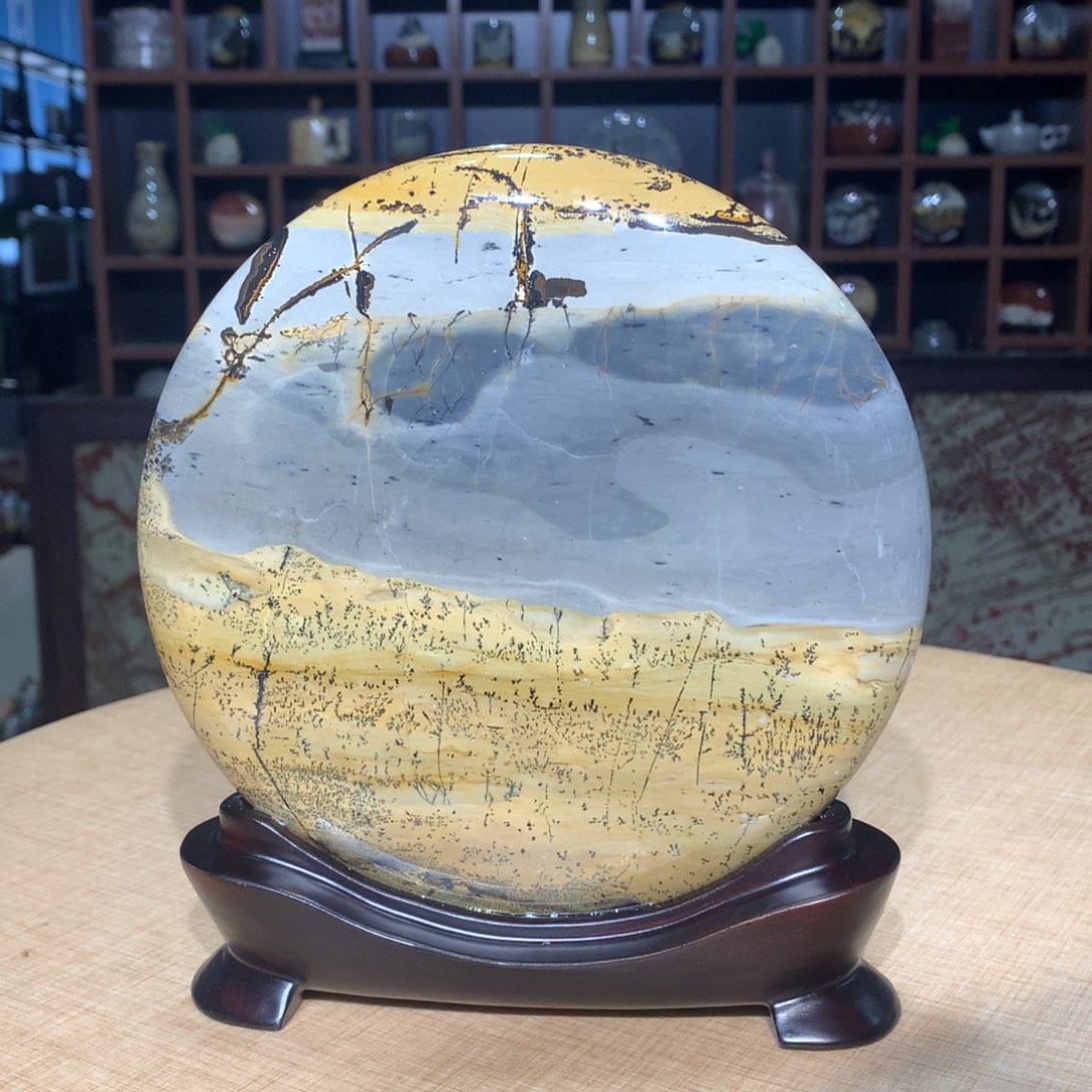 紫砂，广西国画石摆件，收藏观赏