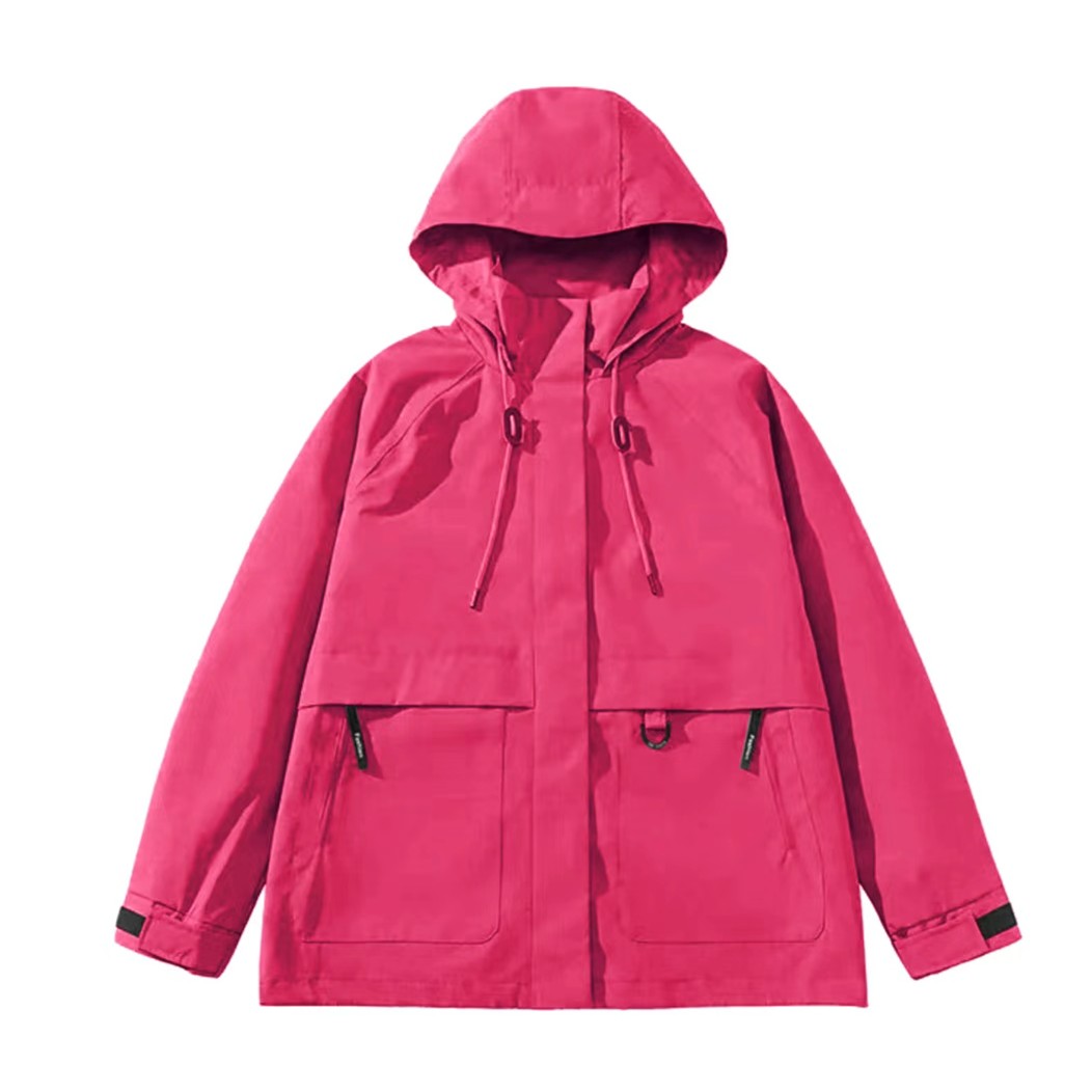 「玫瑰故事冲锋衣」秋冬冲锋2025新款多巴胺夹克上衣防风防水上衣
