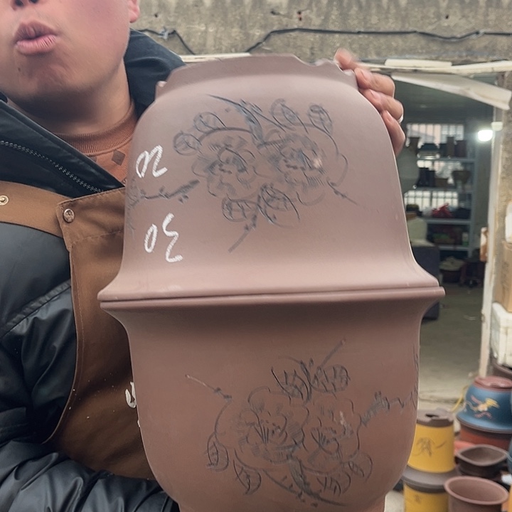 紫砂花盆紫砂花盆盆栽