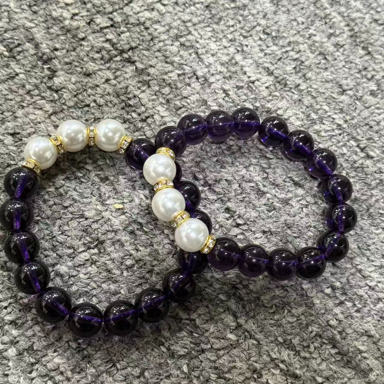 FU001-精美紫栤流珖绥手串-多样性发其一