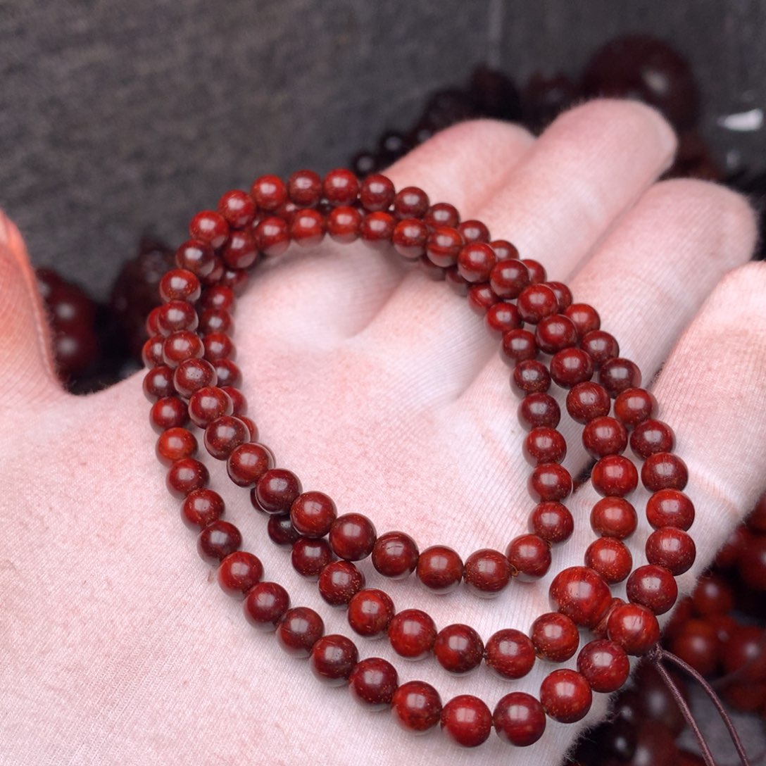 随****手串/手链檀香紫檀（小叶紫檀）0.6