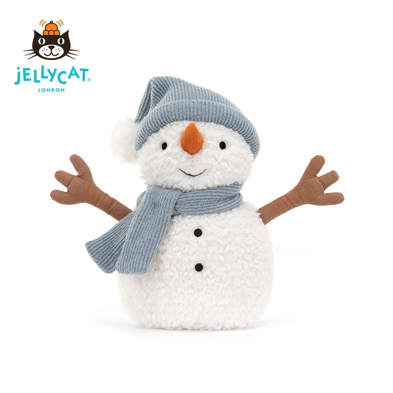 英国jellycat趣味雪人萨米雪人毛绒公仔玩偶娃娃新年送礼送朋友