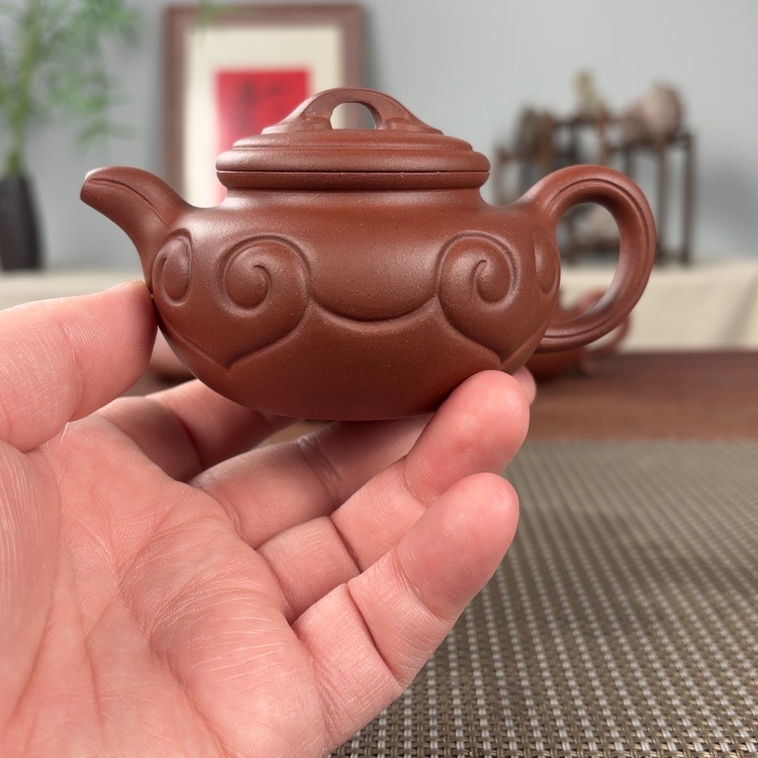 紫砂茶壶黄龙山原矿紫砂壶150