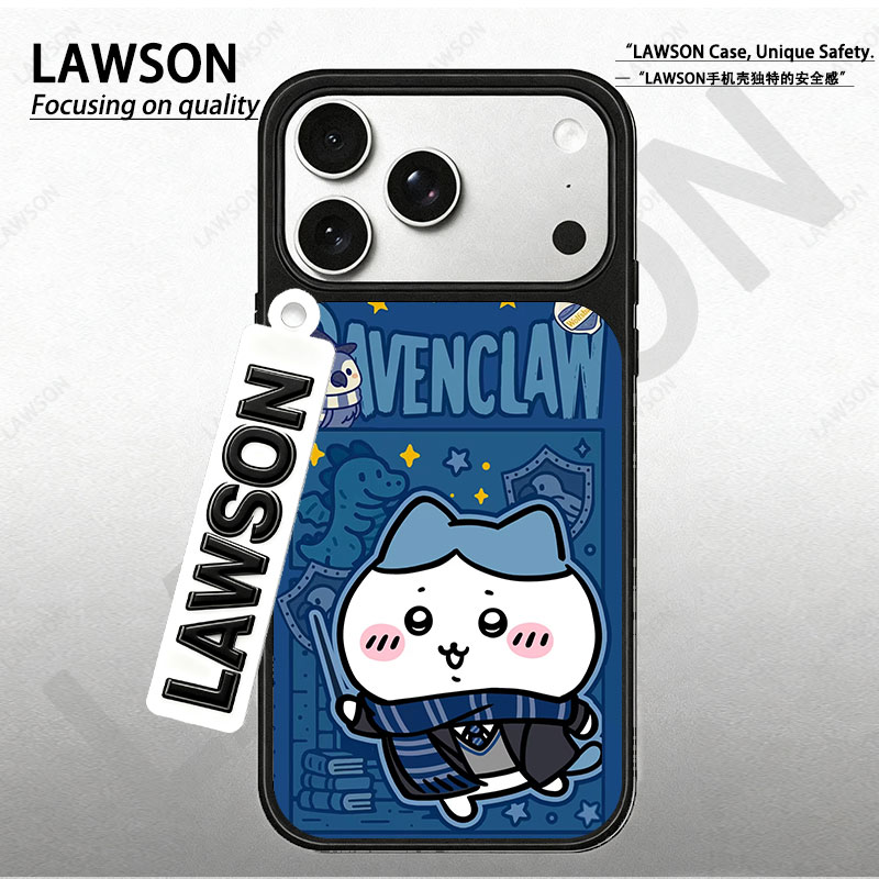 可爱小八磨砂磁吸黑边苹果17promax/16/15华为小米防摔防汗手机壳