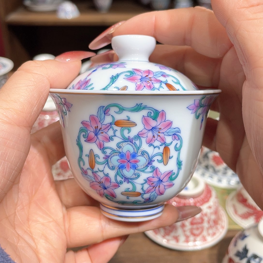 【闪购商品】冉月观隐百合花斗彩