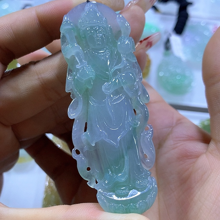 翡翠未镶嵌颈饰天然翡翠A货吊坠