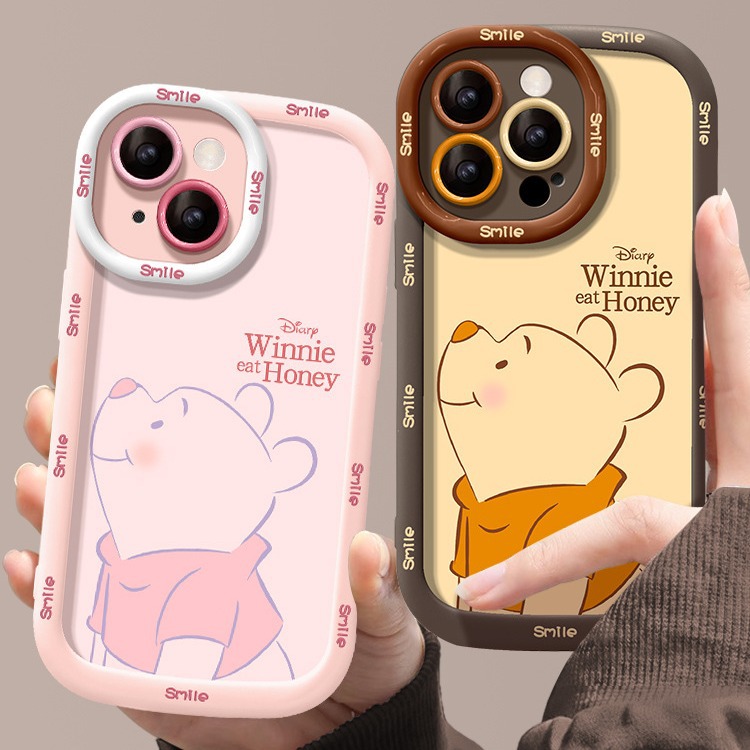 可爱卡通小熊适用苹果15promax手机壳iphone11/12/13泡芙软壳xs女
