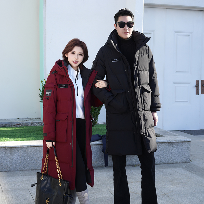 拉夏贝尔【雪山之巅】鹅绒情侣新款羽绒服加厚极寒系列保暖2025