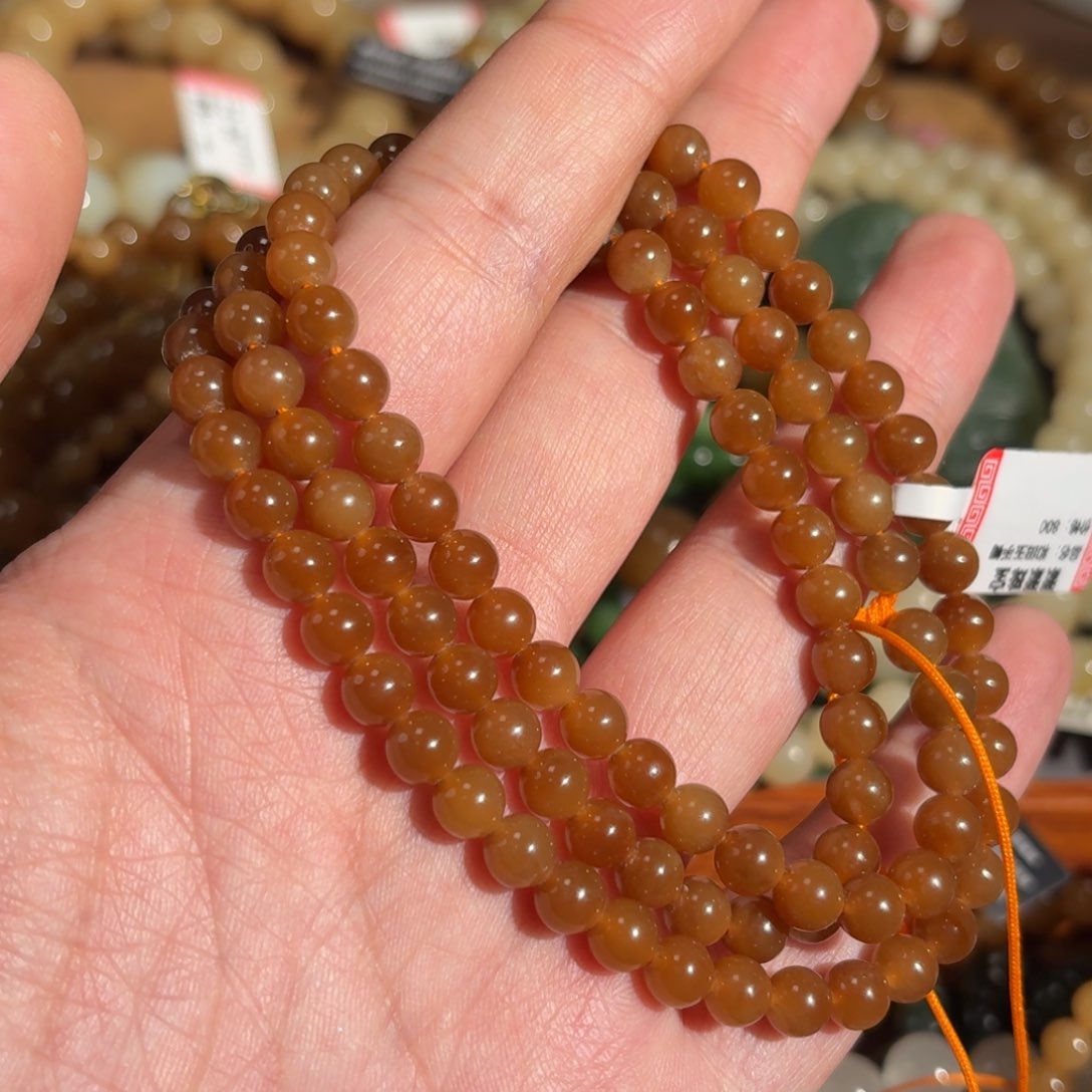 和田玉手串未镶嵌