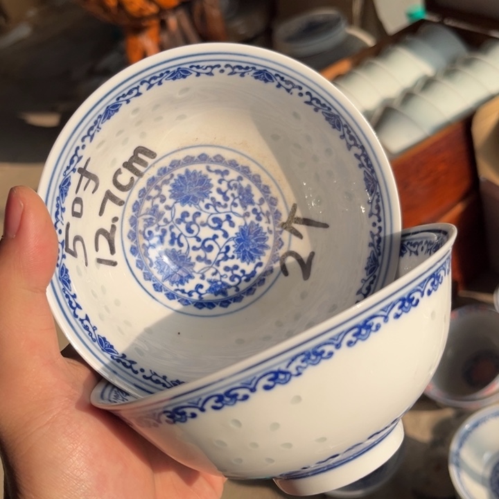 碗陶景德镇高温细白瓷餐具