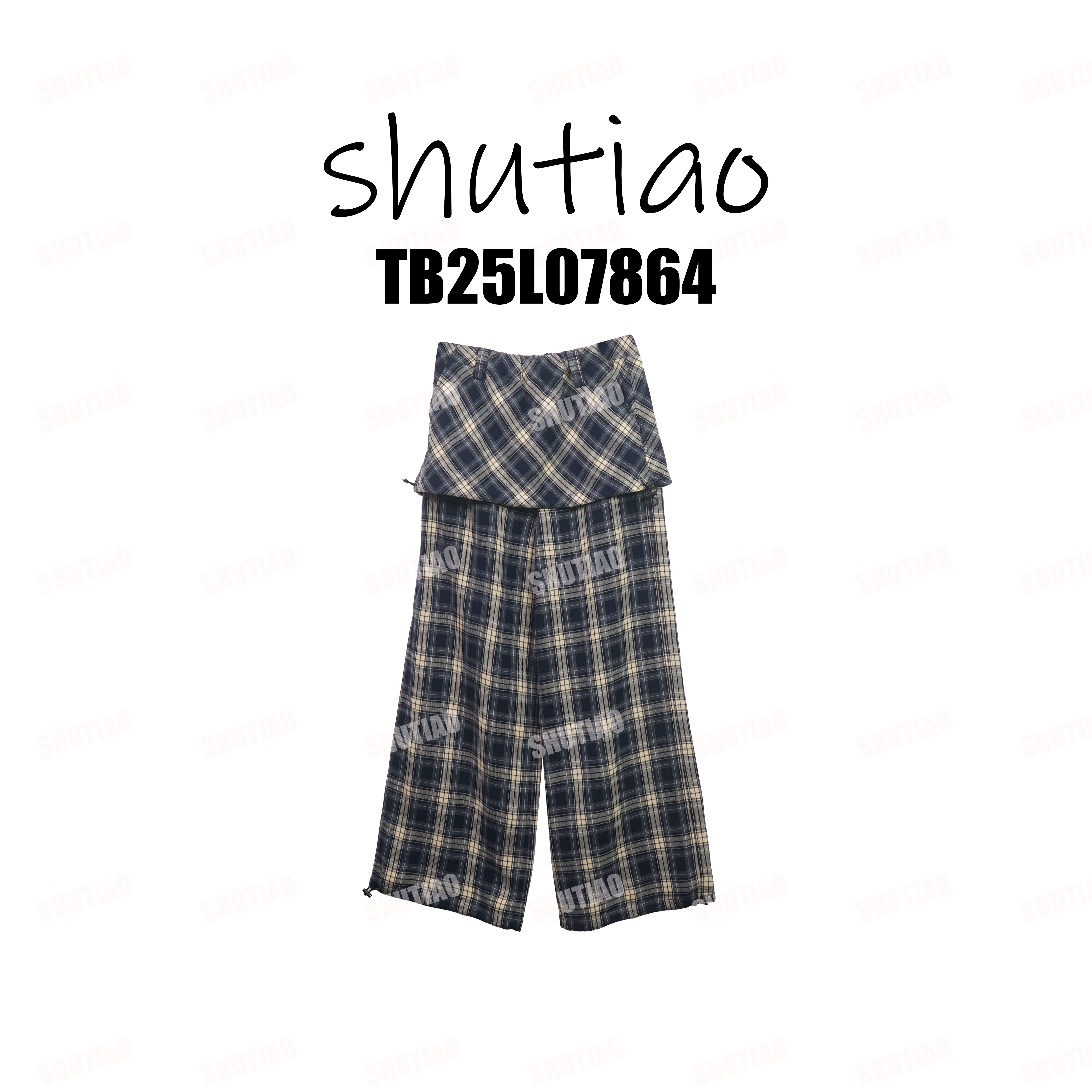 【SHUTIAO】2025冬季：新款小众设计款裤子TB25L07864