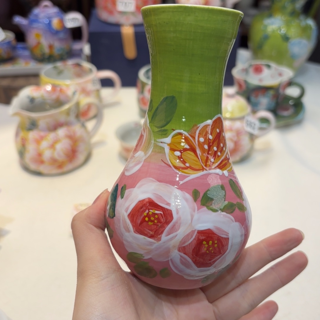 景德镇手绘高温釉下彩陶瓷茶具