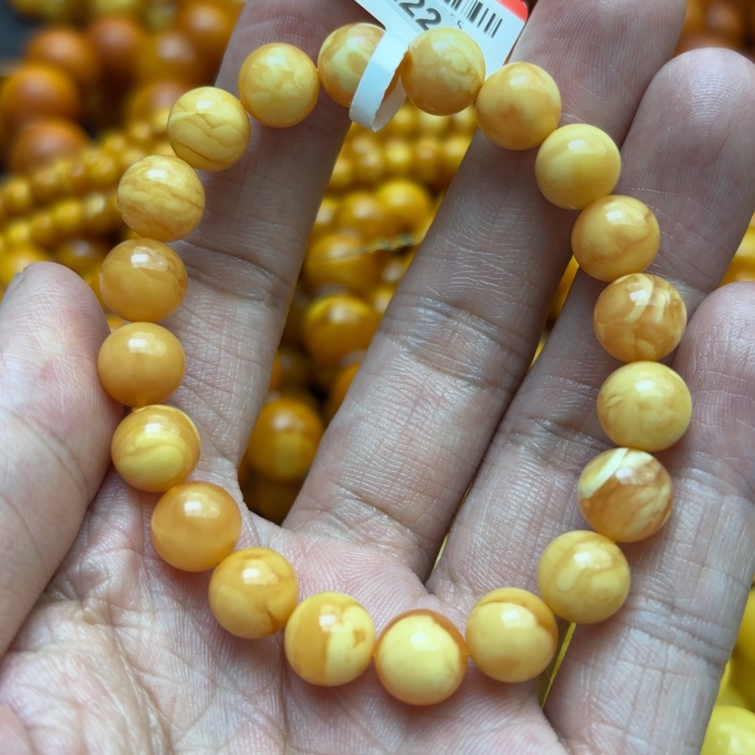 琥珀手链未镶嵌蜜蜡