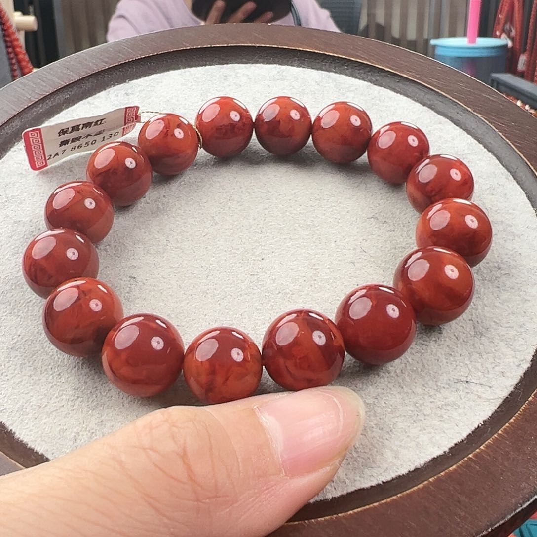 南红玛瑙手串未镶嵌
