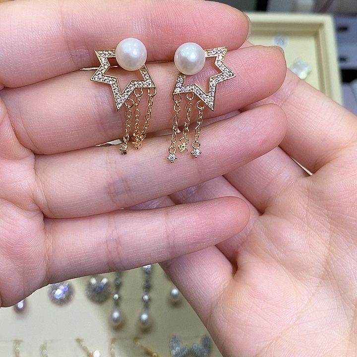 未镶嵌耳饰淡水珍珠