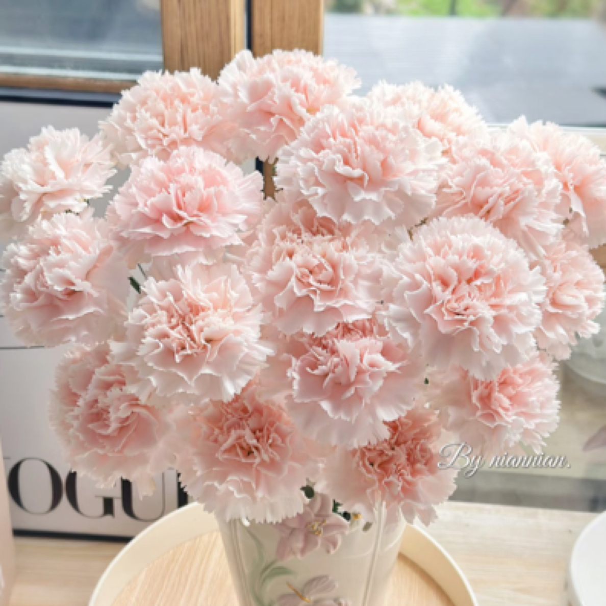 流光粉康乃馨～颜值天花板（任意两单包顺丰）