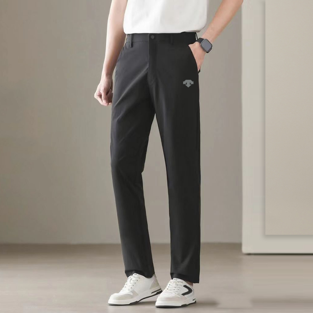 迪桑家男士休闲裤夏季薄款凉感透气冰丝高端时尚休闲通勤百搭长裤