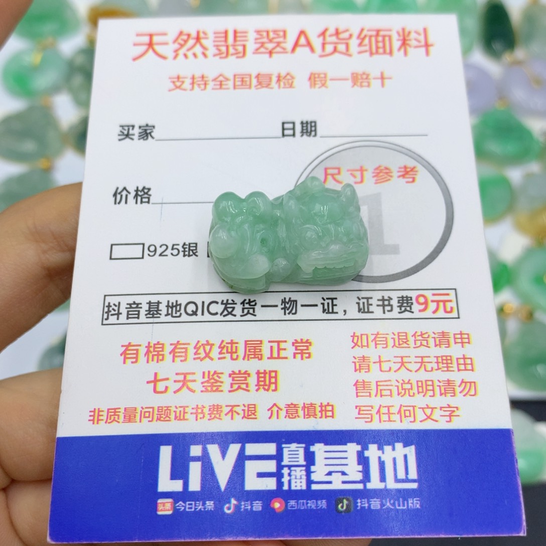 翡翠颈饰未镶嵌翡翠