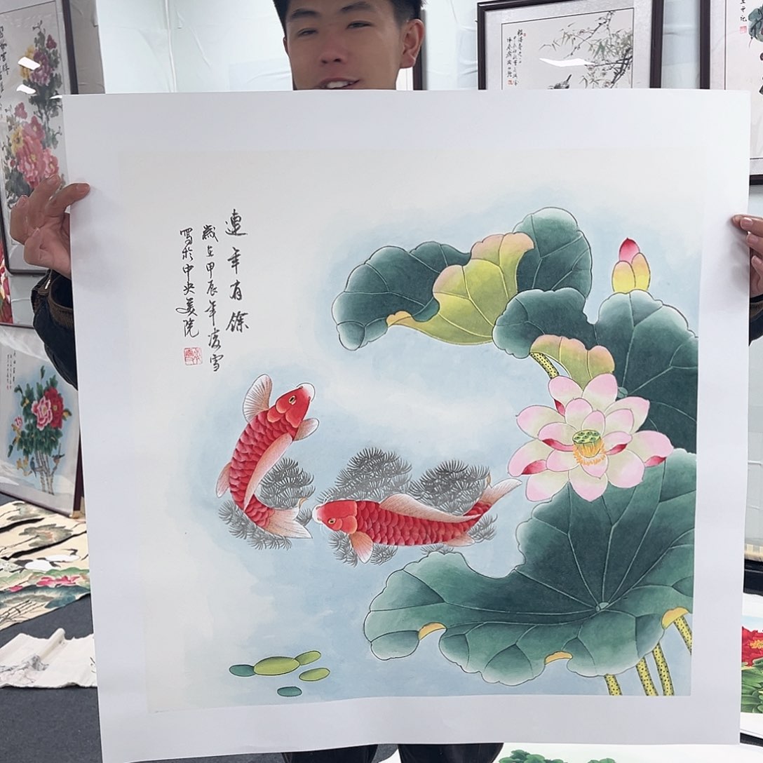 国画国画纯手工作品