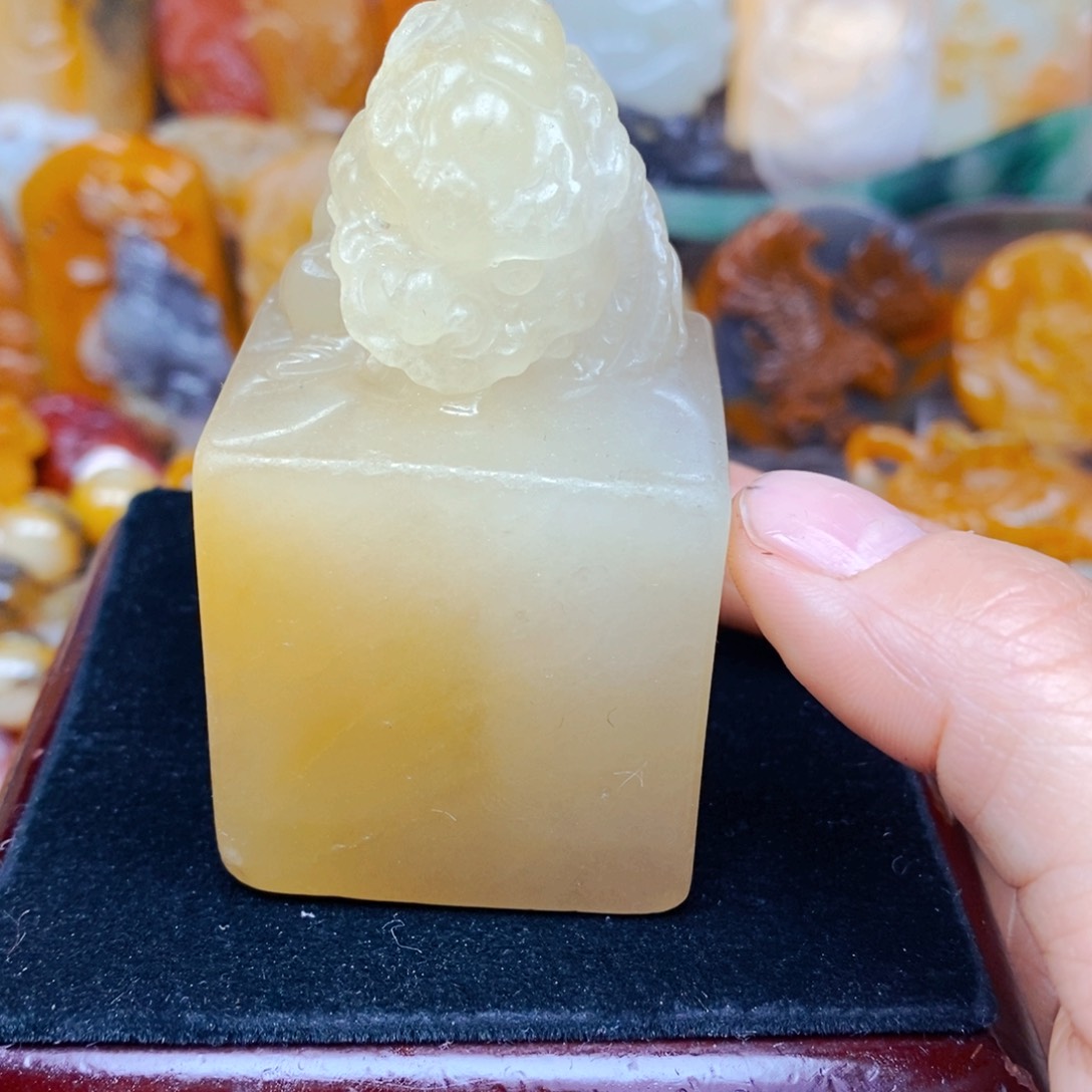 石英质玉（黄龙玉）颈饰未镶嵌