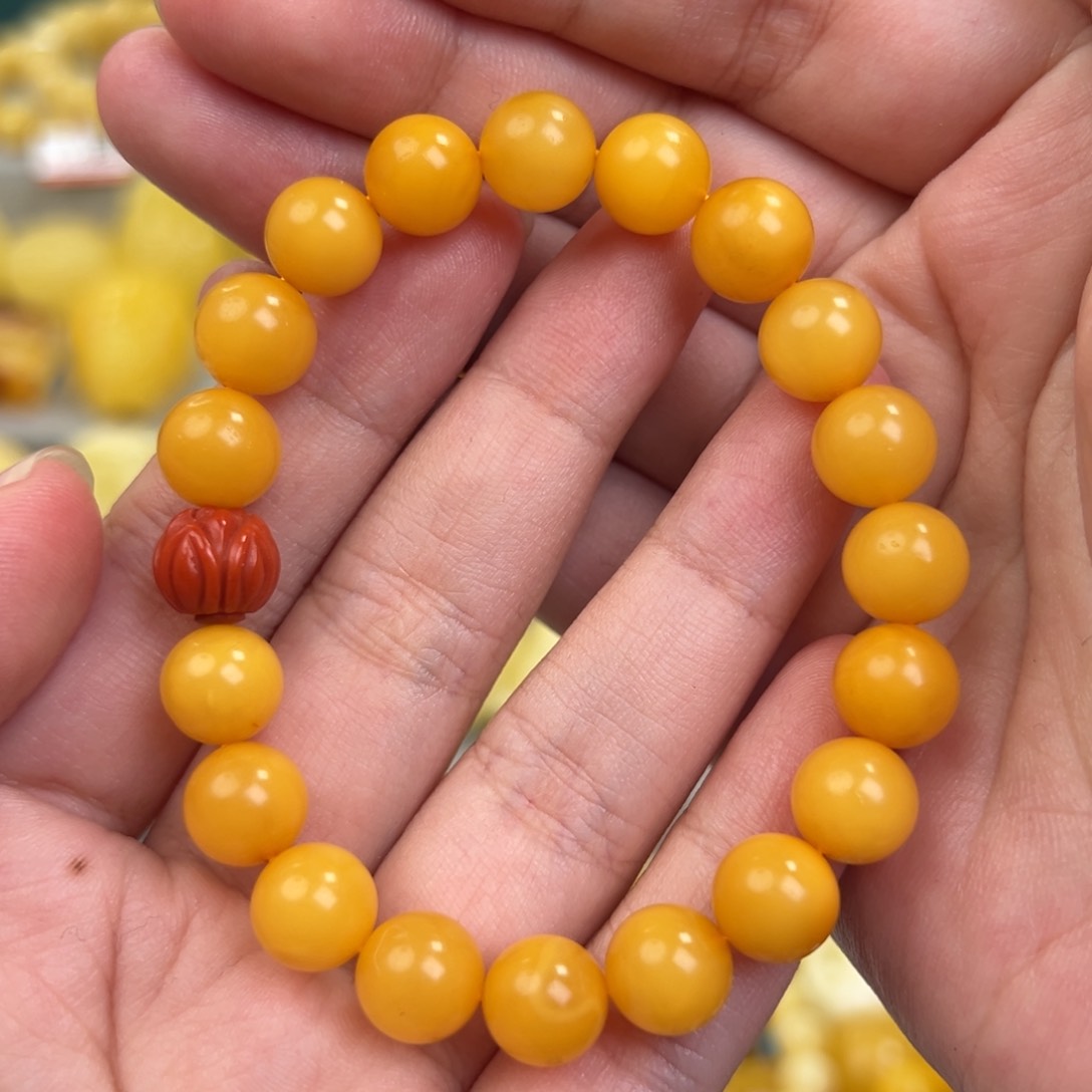 琥珀手链未镶嵌蜜蜡