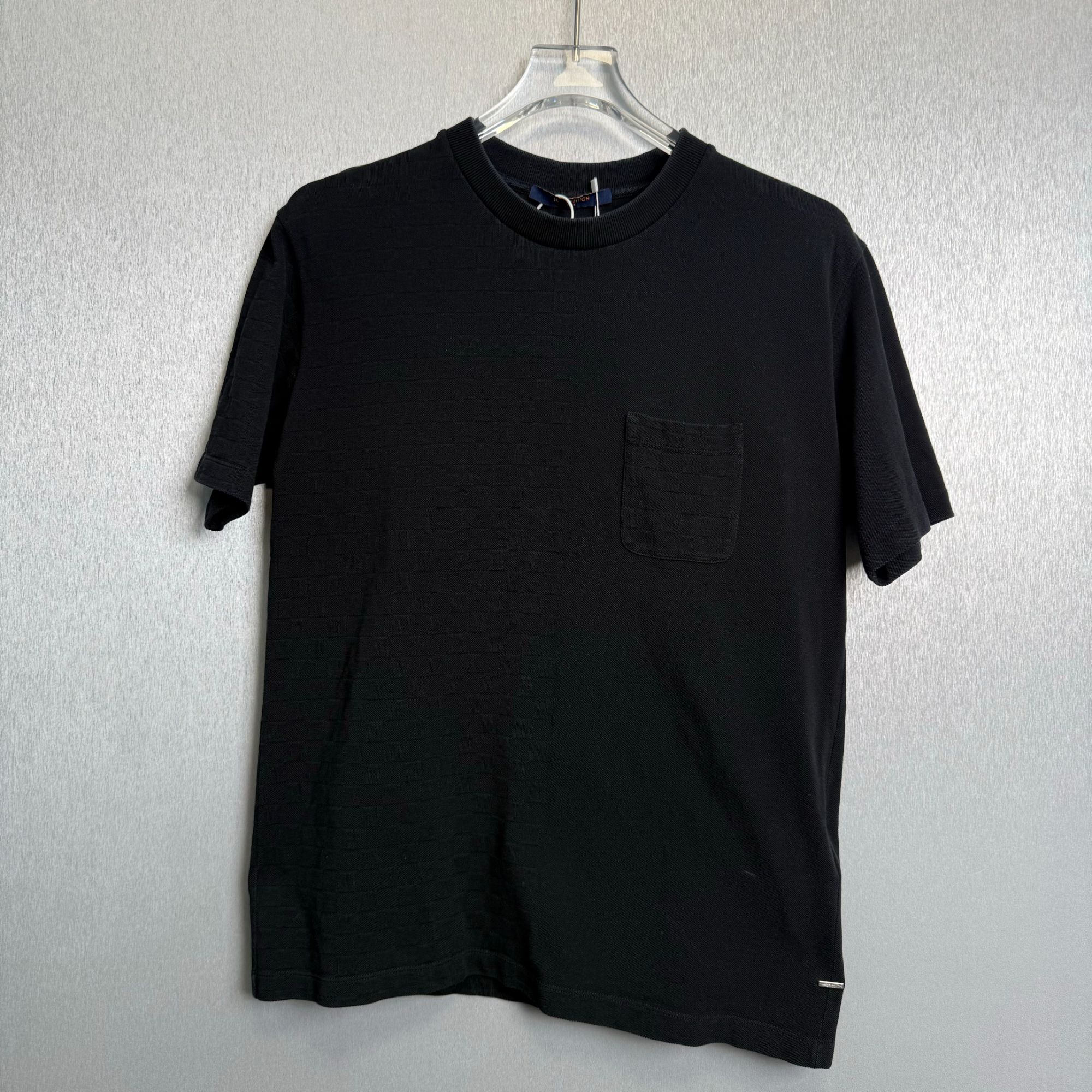 99新 LouisVuitton/路易威登 棋盘格暗纹满印短袖M码