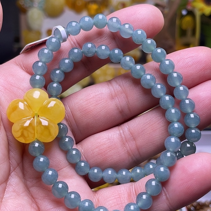 琥珀未镶嵌手链手串