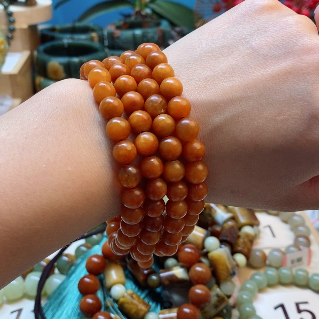 蛇纹石玉项链未镶嵌