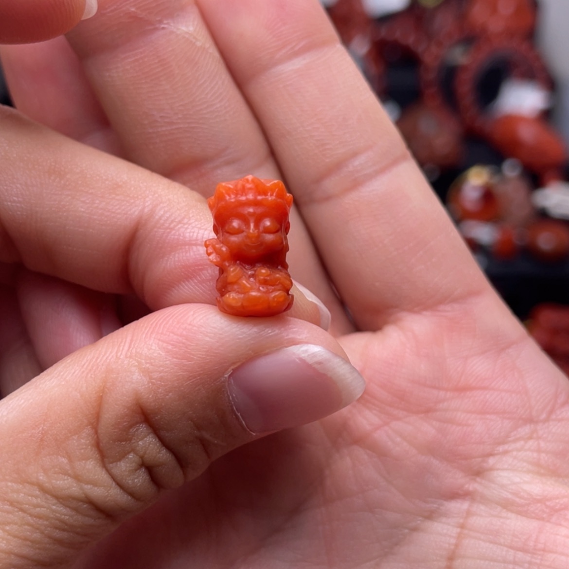 【闪购商品】未镶嵌地藏王南红玛瑙