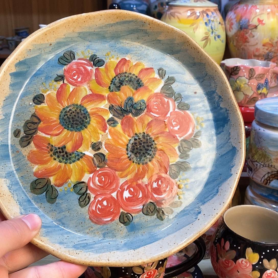 瓷片手绘陶瓷超福利