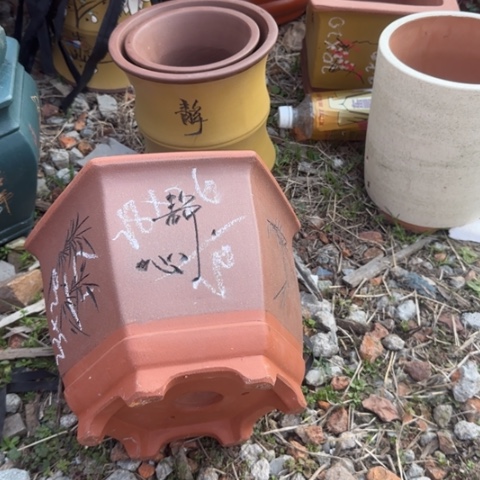 红陶紫砂花盆盆景盆栽