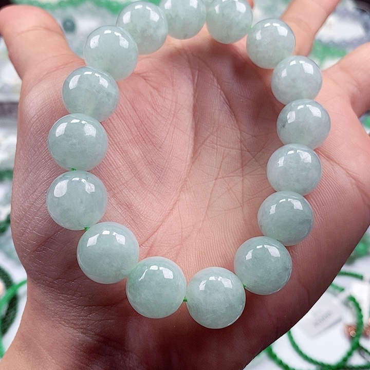 翡翠手链未镶嵌卡13