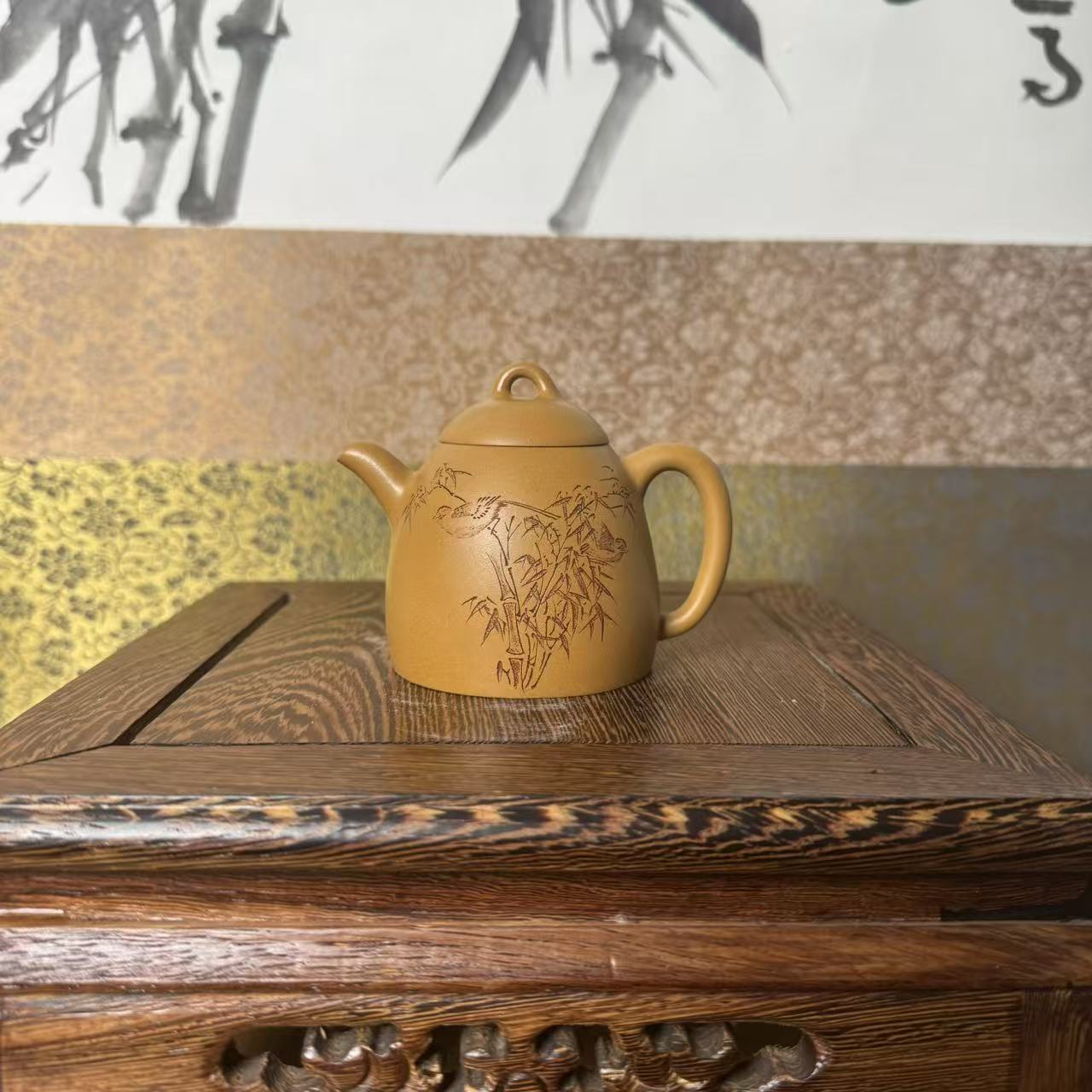 51.HZY黄金段[秦权]宜兴原矿手工紫砂壶