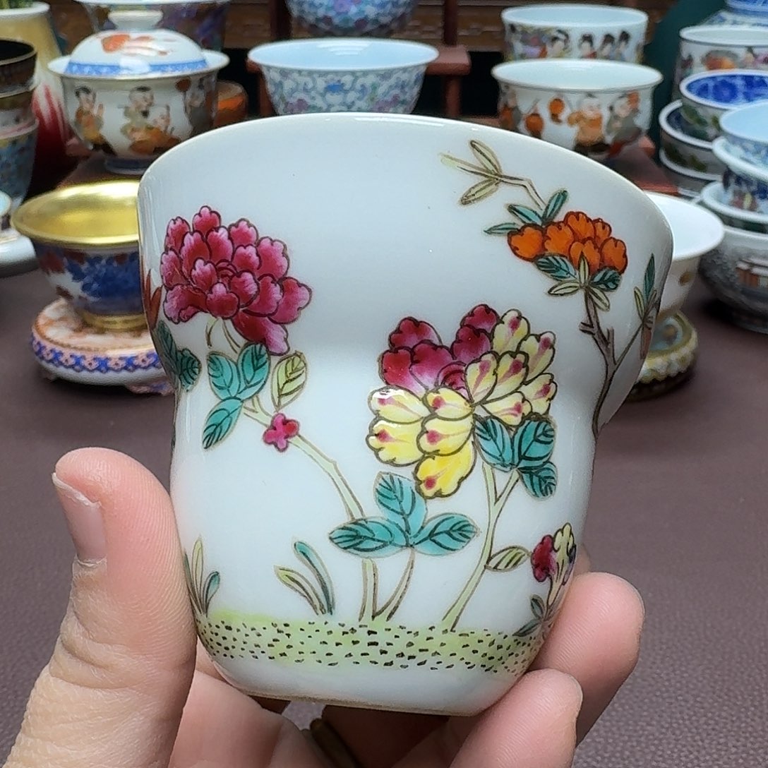 瓷片景德镇仿古手工制作精品展示