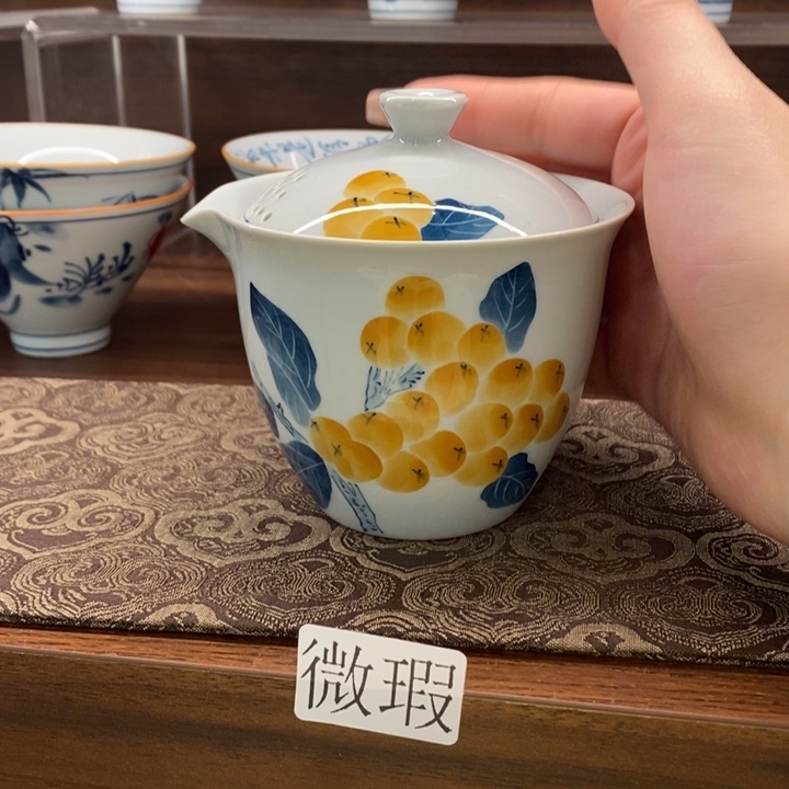 釉下老陶泥手工绘制