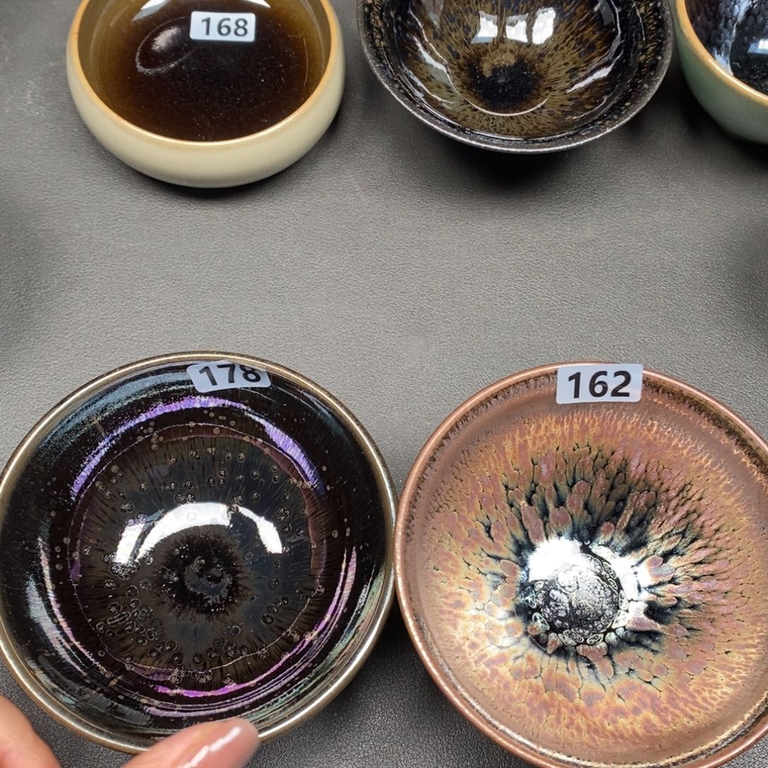 谁***溜茶盏建窑建盏主人杯178、162