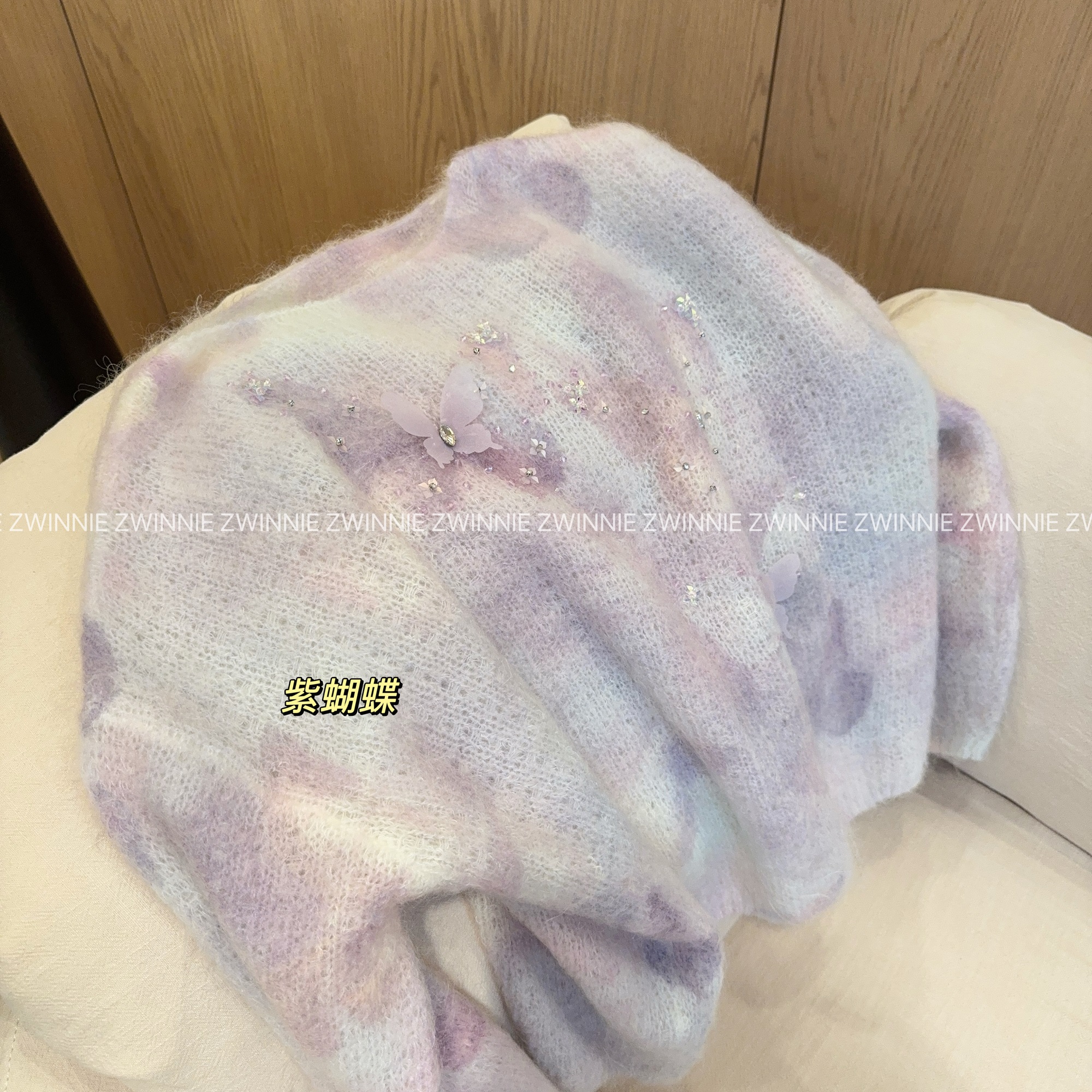 Zwinnie/詹维尼【蝴蝶马海毛毛衣】超幼进口马海毛+绵羊毛WWZ202519