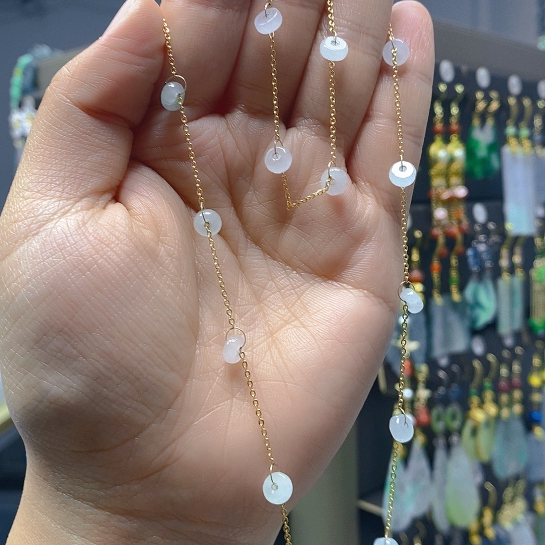 颈饰未镶嵌翡翠翡翠