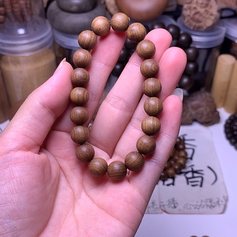 檀香木手串/手链老山檀香黑肉1.0/19顺纹沉