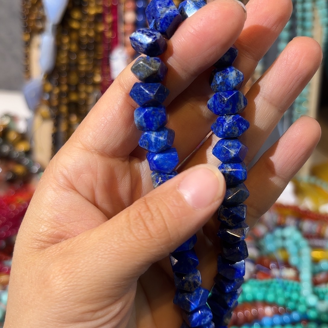 玛瑙/玉髓未镶嵌珠宝半成品青金冲角角10一条