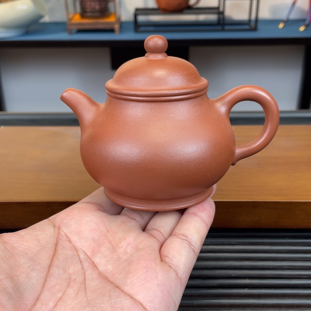 紫砂茶壶红皮龙潘壶200cc
