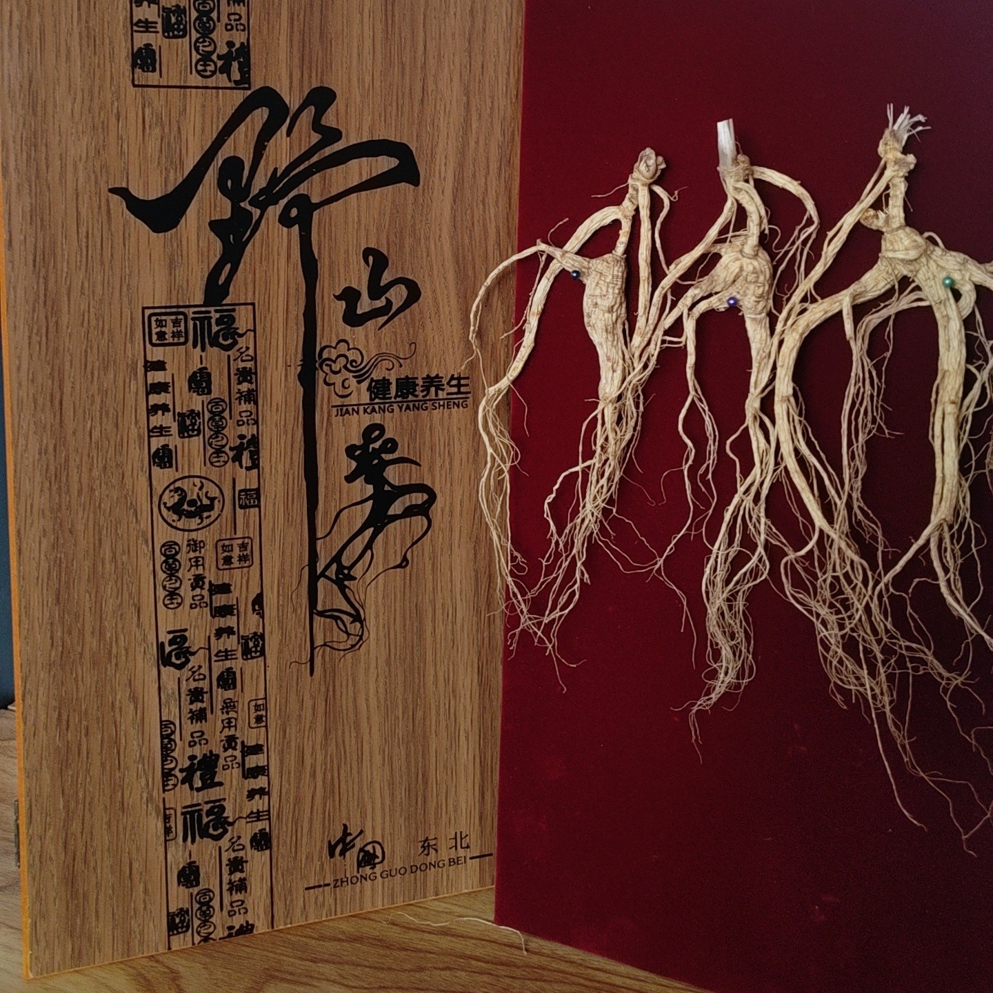 长白山林下参野山参煲汤泡酒送人食用精美礼盒林干参